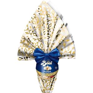 Generico Baci Perugina SPECIAL Uovo Bianco 265g con 4 Baci Perugina Bianchi - Uovo di Pasqua al Cioccolato Bianco con Sorpresa - Idea Regalo Pasqua Elegante con Cioccolatini