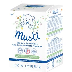 Mustela Musti Acqua Profumata 50ml - Fragranza Delicata e Leggera, Priva di Alcool, Ideale per Neonati