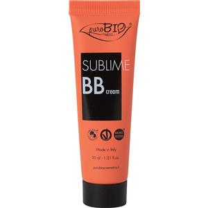 PuroBio Sublime BB Cream 30 ml - Effetto Seconda Pelle, Leggera e Waterproof, Tonalità 01