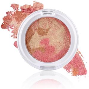 Boobeen Blush in polvere al forno, leggero e luccicante per guance, ombretto, blush illuminante compatto per viso, crea un bagliore radioso e naturale da indossare tutto il giorno