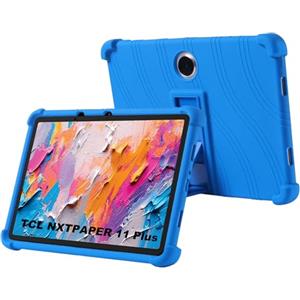 zZjoOoj Custodia Cover per TCL NXTPAPER 11 Plus 11 Pollici, Ultra Leggero Protettiva Cover in Silicone con Supporto per Bambini per TCL TAB NXTPAPER 11 Plus - Blu scuro