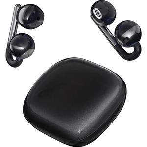 SUNSEATON Cuffie Wireless Open Ear, Auricolari Sportivi Bluetooth 6.0 Auricolari Clip-on con ENC IPX5 Impermeabili Cuffie Aperte (Nero)