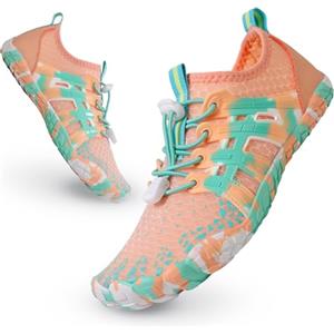 Tolaler Scarpe da Scoglio Bambino, Scarpe Mare Bambina Scarpe da Acqua Antiscivolo Bambini Scarpe da Spiaggia Ragazze Ragazzi Scarpette da Immersione per Piscina Bagno Surf Nuoto Sport Colore Carne 31