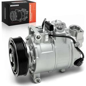 Frankberg Compressore dell'aria condizionata con frizione Diesel Compatibile con T.o.u.a.r.e.g 7L6 7L7 7LA T.o.u.a.r.e.g 7P5 7P6 C.a.y.e.n.n.e 9PA Q7 4LB 7L6820803J, compreso l'olio preconfezionato