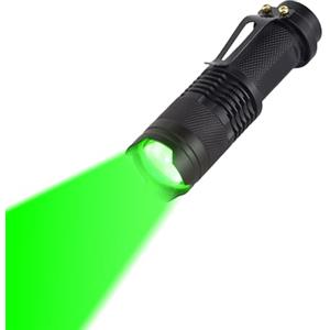 LIAISIMI Torcia LED Luce da lavoro multifunzione Mini torcia portatile 3 modalità Torcia pieghevole Ideale per il campeggio, l'escursionismo, la visione notturna (1, green)