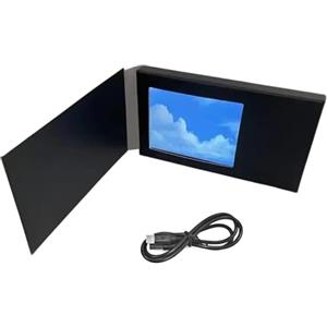 Hsyzygian 2.4Inch Digital Photo Frame Biglietto di auguri Scheda Video Display dinamico per Festa Celebrazione Integra in 1GB di Archiviazione Cornice per Foto Digitale