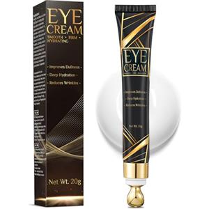 Damaile EU Contorno Occhi, Crema Contorno Occhi Antirughe, 20g Crema Occhiaie e Borse con Testina Massaggiante per Ridurre le Linee Sottili e Idratare in Profondità, Gentile Eye Cream