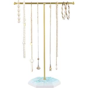 Hnonoxy Organizer per gioielli, supporto per collane, bracciali, orecchini, anelli, orologi