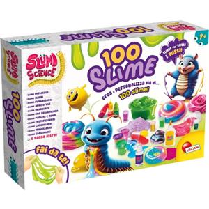 Lisciani Slumi Science 100 Slime - Kit Completo per Creare Fino a 100 Slime Diversi con Pigmenti e Decorazioni