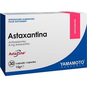 YAMAMOTO Astaxantina AstaZine® - Integratore Antiossidante 30 Capsule con 4mg di Astaxantina da Haematococcus pluvialis