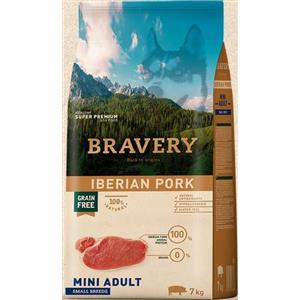 BRAVERY Crocchette per Cani Adulto Mini con Maiale Iberico, 7 kg - Dieta Monoproteica e Senza Cereali