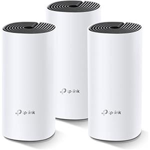 TP-LINK Deco M4 3-Pack 867 Mbit/s Router da tavolo Nero, Bianco