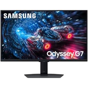 Samsung Monitor Gaming Odyssey G7 (S27FG702EU), Flat, 27'', 3840x2160 (UHD 4K), HDR10+, IPS, 180Hz, 1ms, Compatibilità G-Sync, HDMI, Display Port, Ingresso Audio, HAS, Pivot