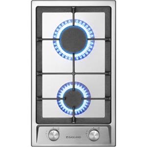 GASLAND GH30SF piano cottura a gas da incasso in acciaio inossidabile, 2 fuochi, 30 cm piano cottura a gas autonomo da incasso, fornello a gas butano da 4200 watt, GPL/gas naturale