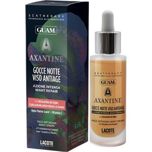 Guam Axantine Gocce Notte Viso 30 ml - Siero Antiage con Astaxantina e Vitamina E per Rigenerazione Notturna