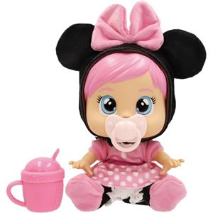 MINNIE MOUSE CRY BABIES Disney MINNIE Bambola bebè Cry Babies Loving Care Disney ispirata a Minnie Mouse, include 3 accessori e piange vere lacrime. Bambini dai 3 anni in su.