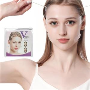 OYZOQ 1 Set cerotti lifting viso, di Nasi Lif-ting, face lif-ting,100 Fasce Invisibili + 8 Fili Tensori per un Contorno Vi-so a V Immediato di Viso, Collo e Zona Occhi