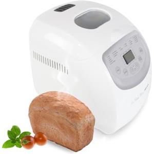 PRIXTON La Petite Bakery - Macchina per il pane e pizza 19 Tipi di Pane 3 Livelli di Tostatura Capacità 1000 g Schermo con pulsanti e Timer