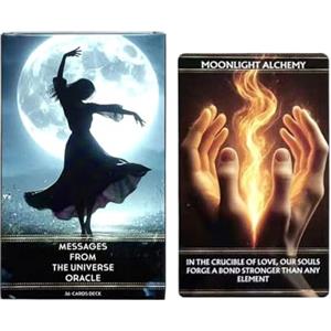 Generico Tarocchi - Mazzi di tarocchi dal design originale, carte da gioco portatili Oracle di streghe spirituali da 36 fogli, viaggi in casa, feste, amici, adulti, adolescenti, riunioni notturne di famiglia,