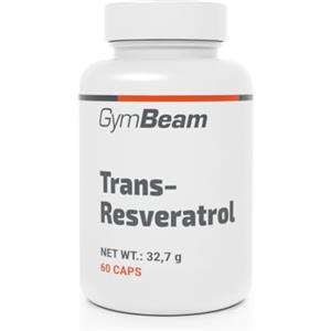 GymBeam Resveratrolo Puro 150mg - Capsule Vegane, Integratore Alimentare per Longevità e Antiossidante, Trans-Resveratrolo Naturale da Piante, Ideale per Vegani, 60 Capsule, 60 cps