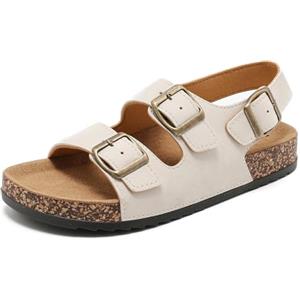 zaxunai Sandali Donna Zoccoli Uomo con Cinturino Regolabile Sughero Plantare Sandali Estate Estive Punta Aperta Antiscivolo Gomma Suole Pantofole Adulto Moda Sandalo All'aperto Ciabatte