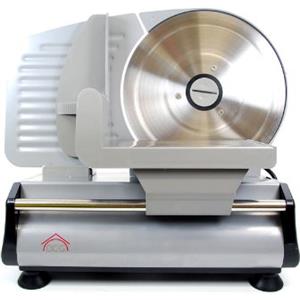 DCG MiTA - Affettatrice Elettrica in Acciaio inossidabile. Lama in acciaio inossidabile di 19 cm di diametro facilmente rimovibile