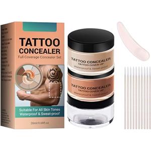 GNAUMORE Correttore Impermeabile per Cicatrici e Tatuaggi - Crema Trucco Coprente