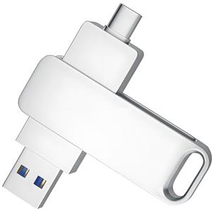 Fpreeza Chiavetta USB 3.1 da 256 GB con porta di tipo C e tipo A, per archiviazione e backup per smartphone OTG