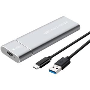 CHENRI Unità a Stato Solido Mobile Portatile, 2TB Extreme SSD portatile, USB3.1 To M.2 NGFF SSD Portatile Esterne 10Gbps, Unità a Stato Solido Esterna per telefoni, computer, tablet (Argento)