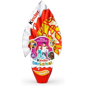 Kinder GranSorpresa Gigante Disney Princess, Uovo di Pasqua Kinder 2026 di Finissimo Cioccolato al Latte, con Doppia Sorpresa Disney Princess, 320 g
