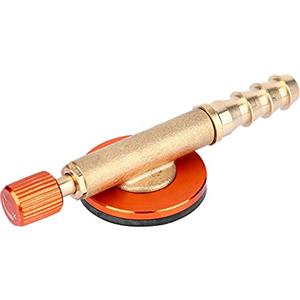 Alomejor Adattatore per Fornello da Esterno, Adattatore di Ricarica del Gas in Ottone e Valvola di Commutazione per Bruciatori di Fornello di Sicurezza da Campeggio All'aperto (Rosso)