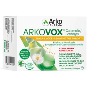 ARKOFARM Srl Arkovox 24 Pastiglie Menta Eucalipto Senza Zuccheri - Integraotore Lenitivo