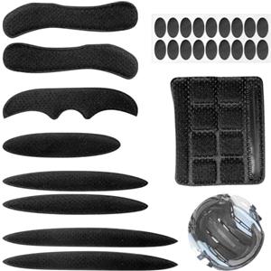 Kalexion Set di cuscinetti di ricambio per casco da bicicletta, accessorio universale, per casco da bicicletta, imbottitura in schiuma con velcro, imbottitura interna per casco da bicicletta e da moto