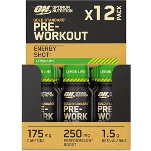 Optimum Nutrition Gold Standard Pre Workout Shot Lemon & Lime12x60ml