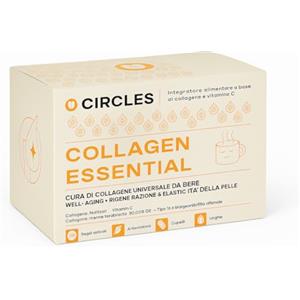 Circles Collagene Marino Naticol® in Stick 10g con Vitamina C - Pelle, Capelli e Unghie - Anti-Age Premium, Articolazioni - 15 Bustine Viaggio New Pack