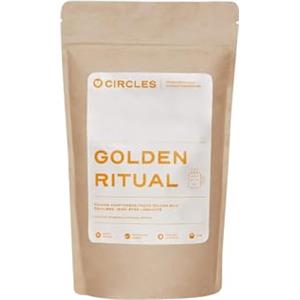 Circles Golden Ritual - Infuso Naturale in Polvere con Curcuma, Zenzero, Maitake e Cannella | Alternativa al Caffè | Bevanda Speziata per Uso Quotidiano | 100 g (Rituale Ayurvedico)