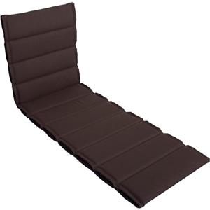 LILENO HOME Rivestimento per sdraio come set da 1 pezzo - Sdraio arrotolabile in marrone - Imbottitura per sdraio da giardino e da spiaggia (200 x 60 x 4,5 cm)
