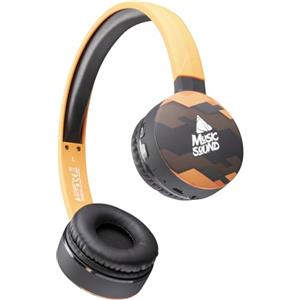 Music Sound | HEADBAND Bluetooth | Cuffie on Ear Bluetooth Archetto Estendibile - PlayTime 20h - Fantasia Terra