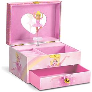 CRAZE Carillon Principesse - Portagioie Musicale per Bambine con Principessa Danzante, Specchio, Cassetti e Scomparti - Idea Regalo Perfetta per Bambine
