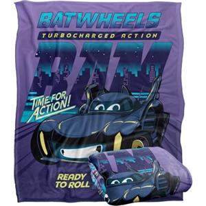 LOGOVISION Batwheels Ready To Roll Coperta super morbida al tatto setoso - 152 x 127 cm