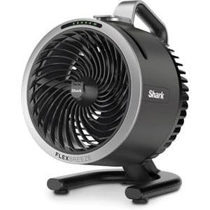 Shark FlexBreeze HydroGo, ventilatore portatile senza fili, ventilatore portatile con nebulizzatore, silenzioso, durevole, con e senza filo, compatto, 5 impostazioni di velocità, antracite FA050EU