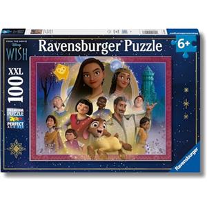 Ravensburger - Puzzles XXL Disney Wish | Puzzle Bambini 6 Anni In Su | Puzzle Ravensburger 100 Pezzi | Giochi Per Bambini 36 X 49 Cm | Regalo Bambino 6 Anni O Più