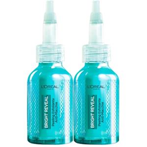 L'Oreal Paris L'Oréal Paris Bright Reveal Peeling Esfoliante Viso Anti-Macchie Uniformante Levigante Illuminante Formula Delicata con Niacinamide Contro Imperfezioni e Segni Post Acne - 2 Flaconi da 25ml