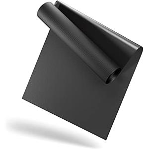 LILENO SPORTS Tappetino protettivo per pavimento [60 x 120 cm), colore nero, tappetino per tapis roulant, spessore 1 mm, per crostrainer, allenamento a rulli e altre attrezzature per il fitness, anche