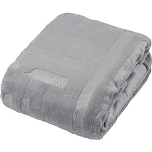 Baroni Home Coperta di Pile, Plaid Invernale Morbido per letto e divano, Coperta Singola, Colore Perla, 130x160 cm