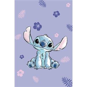Disney Lilo e Stitch Coperta in Microflanella, Blu, 100 x 150 cm, 100% Poliestere