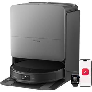 roborock Saros 20 Robot Aspirapolvere 36.000Pa, Supera Ostacoli da 8,8cm, Anti-Groviglio, Evita Oltre 300 Oggetti, Lavaggio Mocio con Acqua a 100°C, Nuovissima RockDock, Videochiamata, Hello Rocky