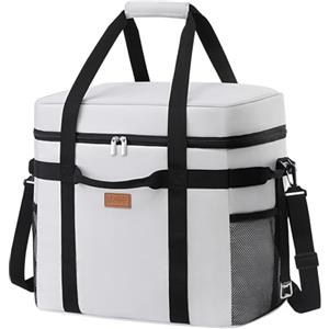 Lifewit Borsa Termica 40L, Borsa Frigo Grande per Uomini & Donne, Cooler Bag Portatile con Manici Multipli, Borsa Porta Pranzo, Lunch Bag per Picnic, Campeggio, Barbecue, Grigio Seta