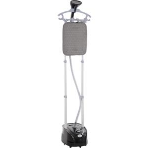 HOMCOM Stiratrice a Vapore, Ferro da Stiro Verticale da 2L, Potenza 1950W con 2 Aste Telescopiche, Stiratore Portatile, 35x25x23cm, Nero