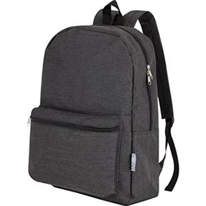 Baroni Home Zaino a Spalla Foderato con Braccioli Regolabili e Manico, Borsa Unisex da Viaggio, Scuola, Vacanza Capiente con Tasca Frontale, 20L,10X46X39 cm, Nero